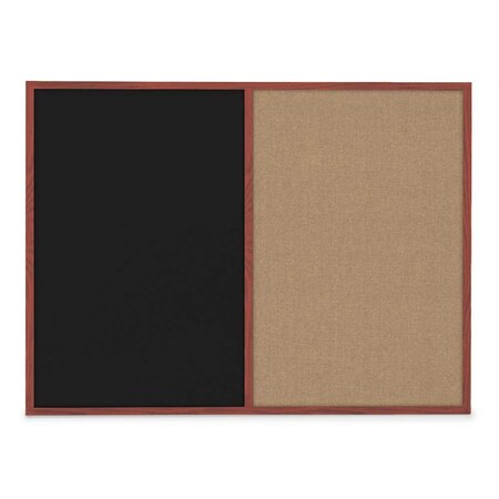 United Visual Products Sliding Door Indoor Enclosed Corkboard, 3 UV9000ACS-BRONZE-COBACC